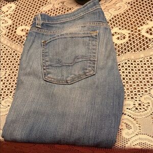 7 For All Mankind Sky Blue Skinny Jeans